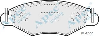 APEC BRAKING pad1213 -  Комплект тормозных колодок, дисковый тормоз
